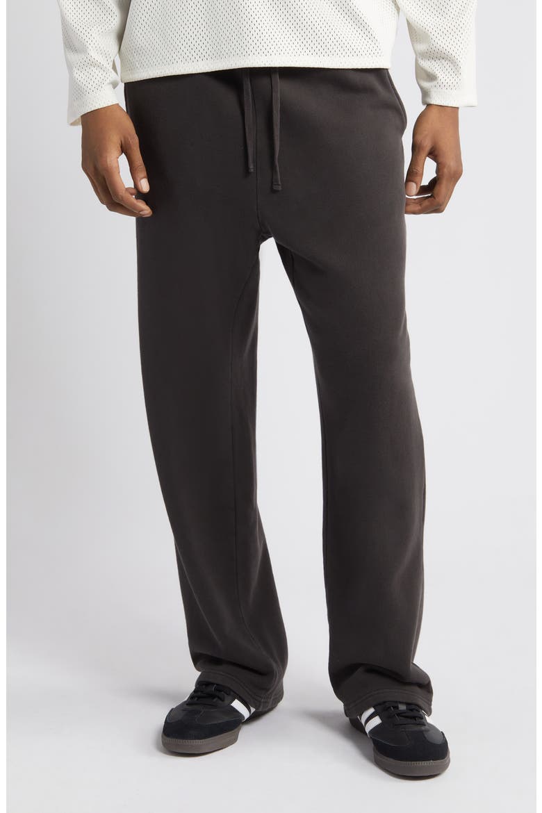 Core Organic Cotton Straight Leg Sweatpants, Main, color, VINTAGE BLACK