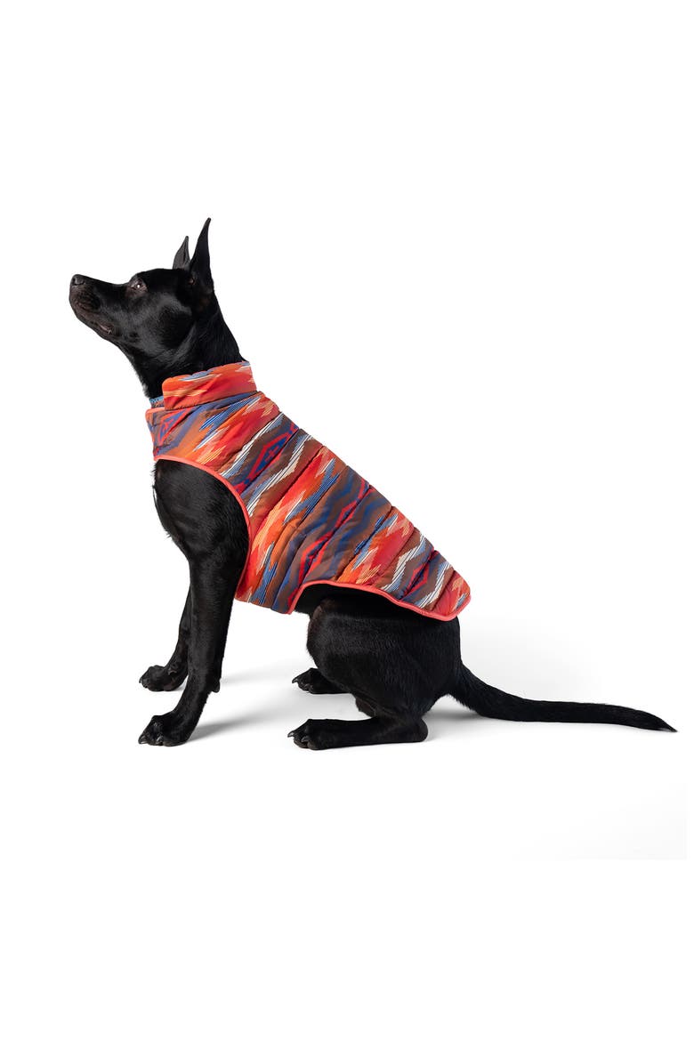 Reversible Pet Puffer Coat, Alternate, color, CROWN POINT