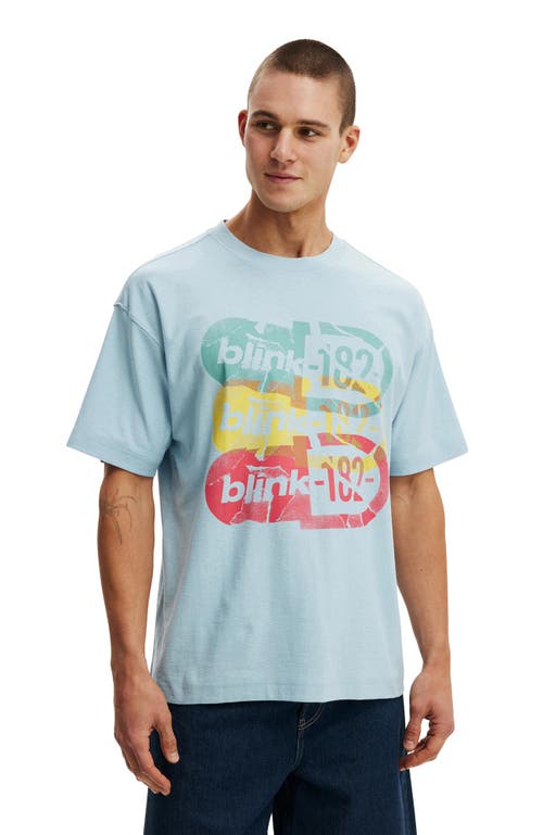 Cotton On Box Fit Premium Music T-shirt In Blue