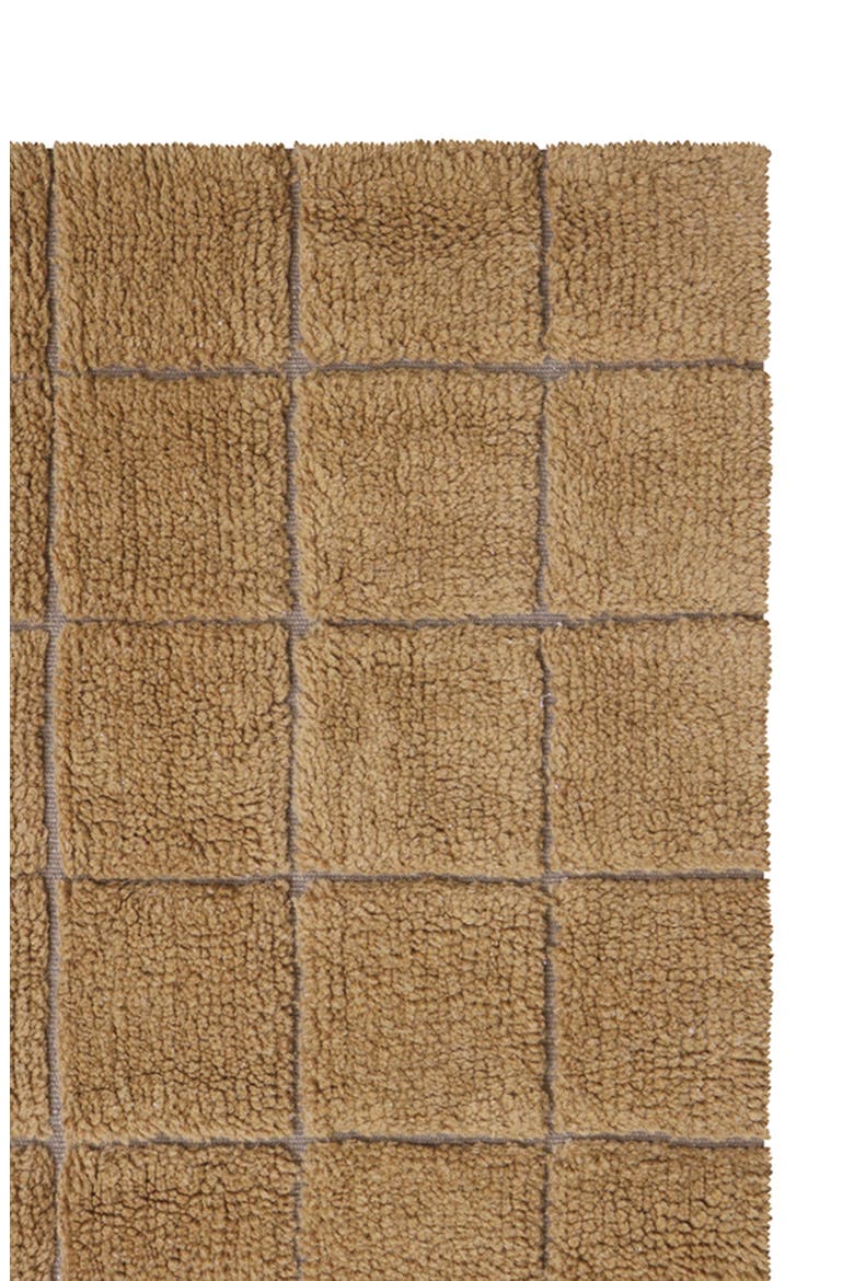 Woolable Mosaic Washable Wool Rug, Alternate, color, OCHRE