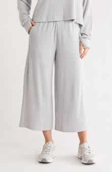 90 DEGREE BY REFLEX SwiftStride Rib Knit Wide Leg Pants