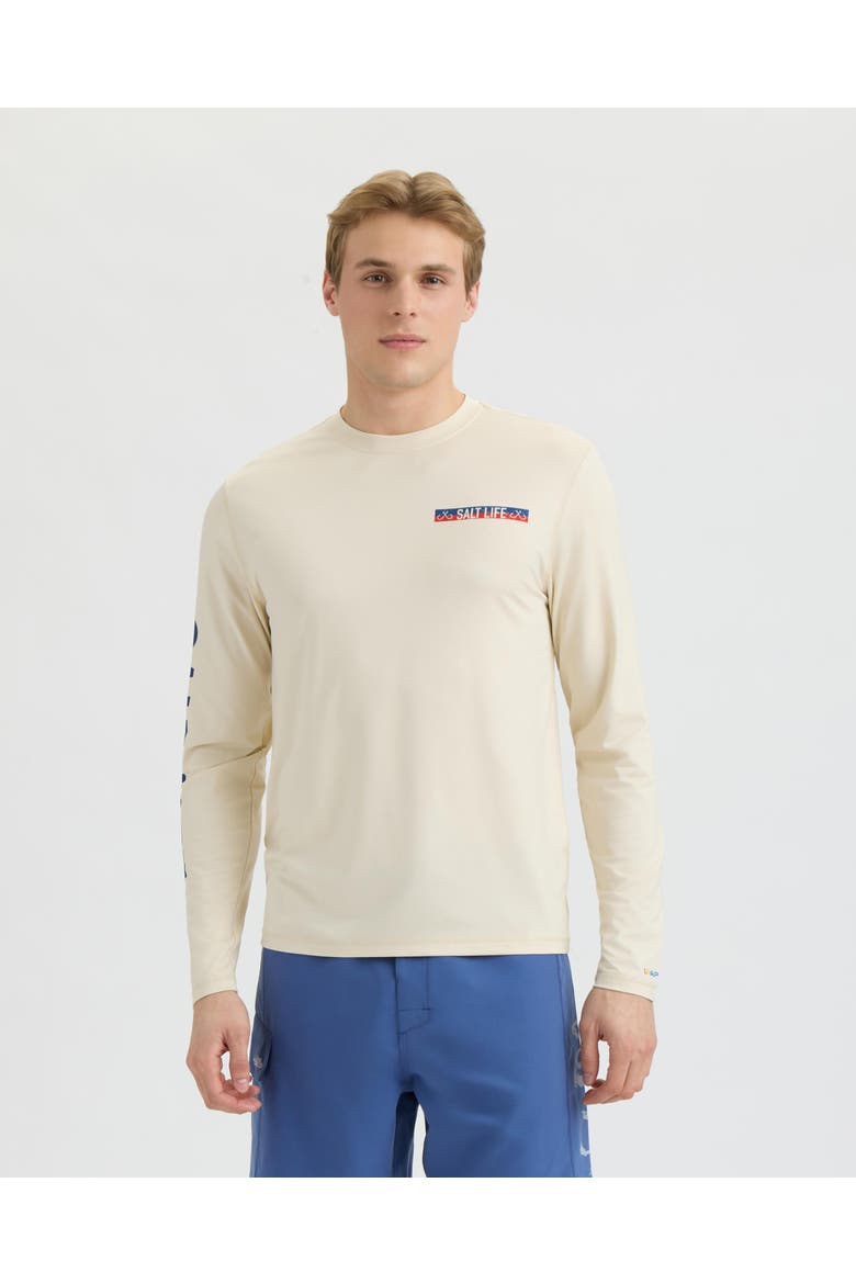 Tuna Tournament Long Sleeve SLX Performance Tee, Main, color, Chalk