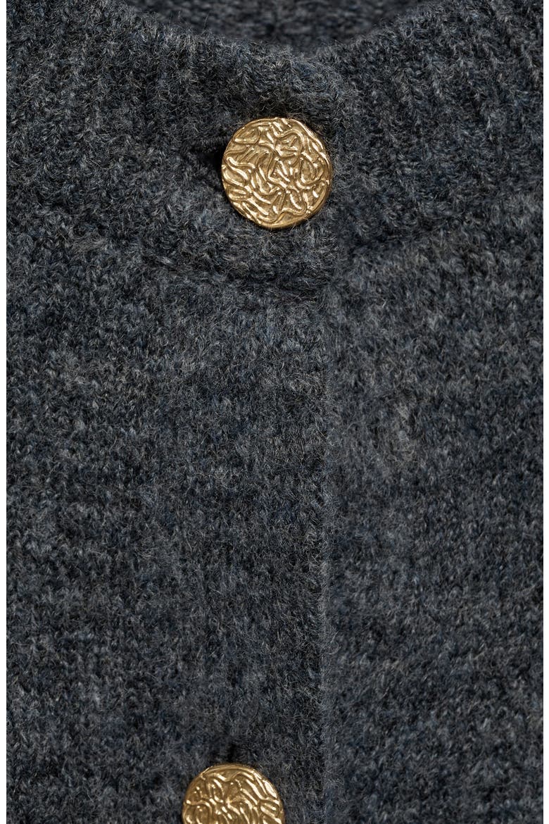 Eliote Crop Cardigan, Alternate, color, GREY