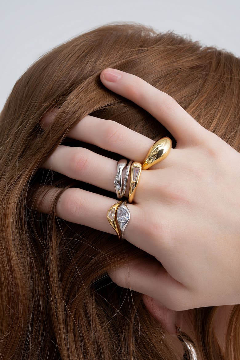 Dome Ring, Alternate, color, Gold