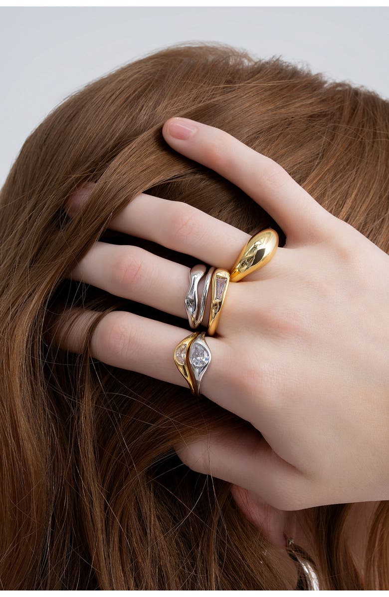 Zynnia Collective Dome Ring, Alternate, color, Gold