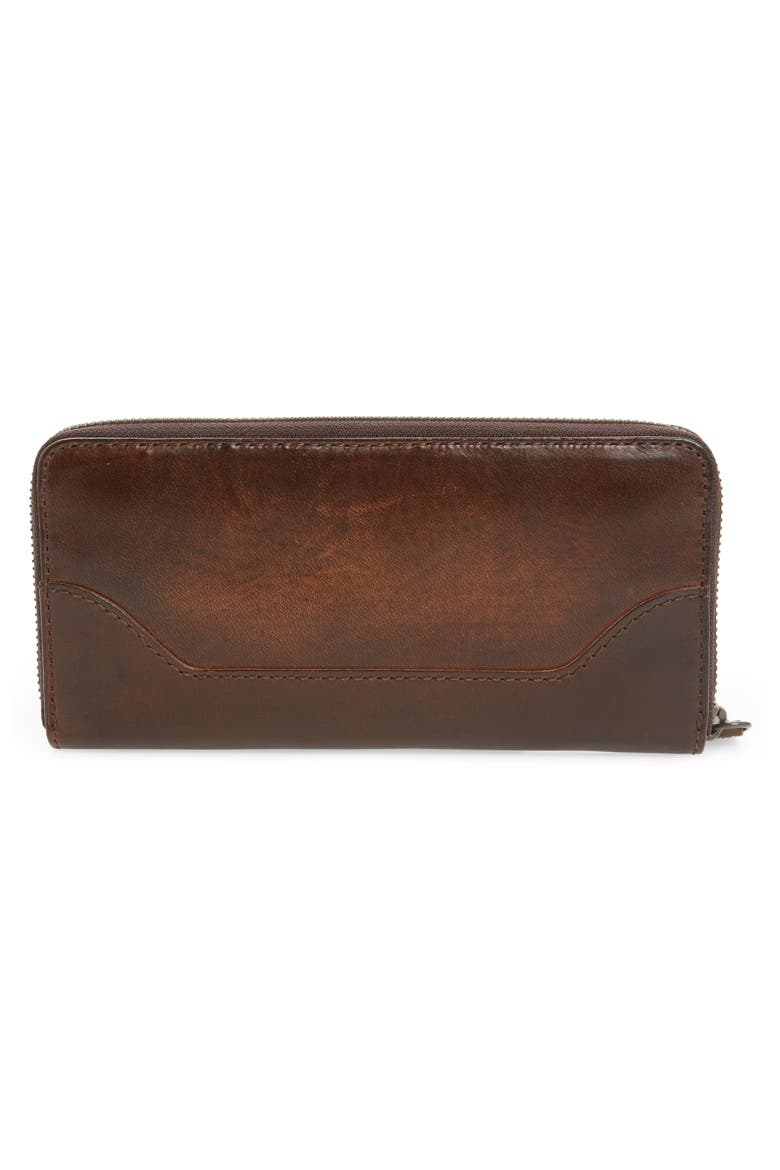Melissa Leather Wallet, Alternate, color, DARK BROWN