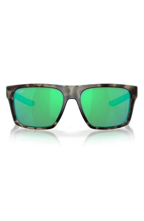 57mm Polarized Square Sunglasses