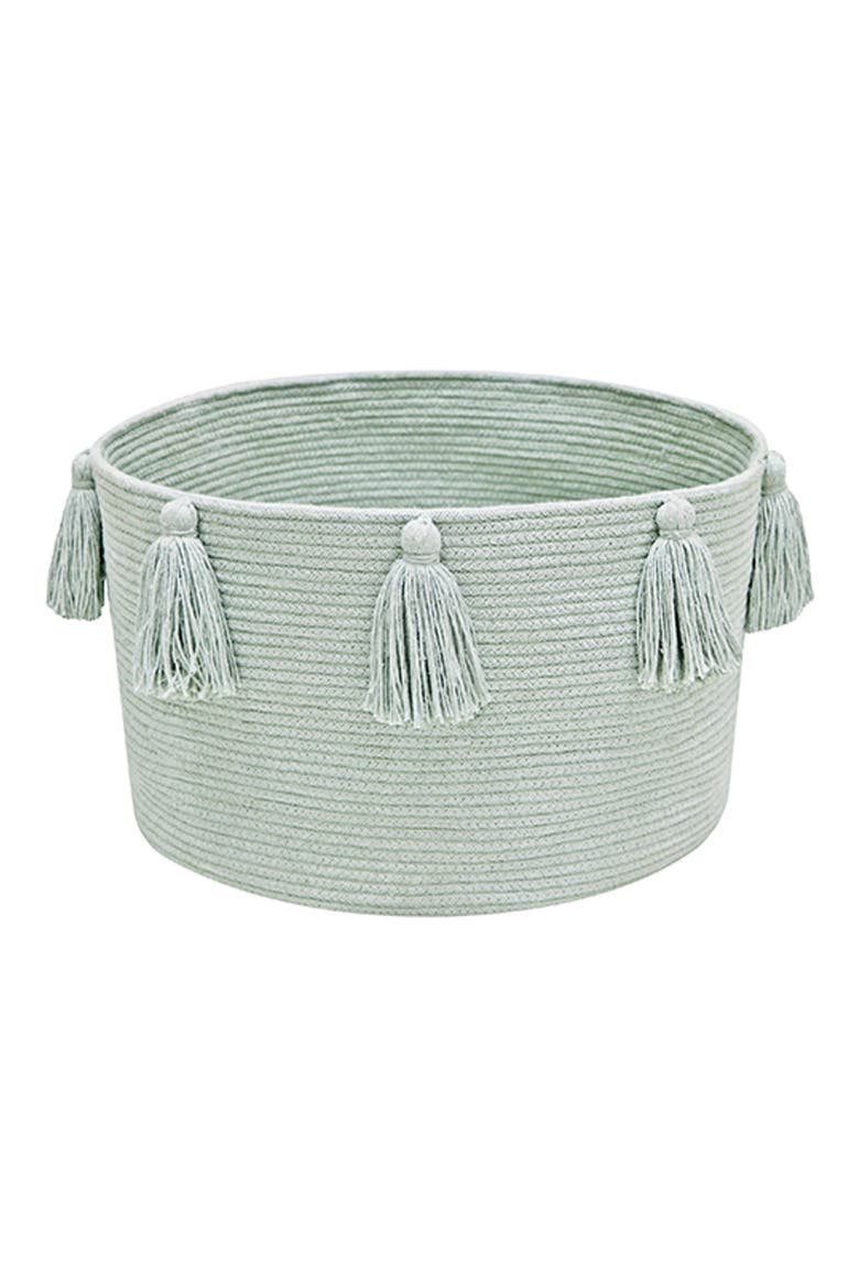 Tassel Basket, Main, color, BLUE SAGE
