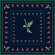 Jessie Zhao New York Sky Parade Double Sided Silk Scarf