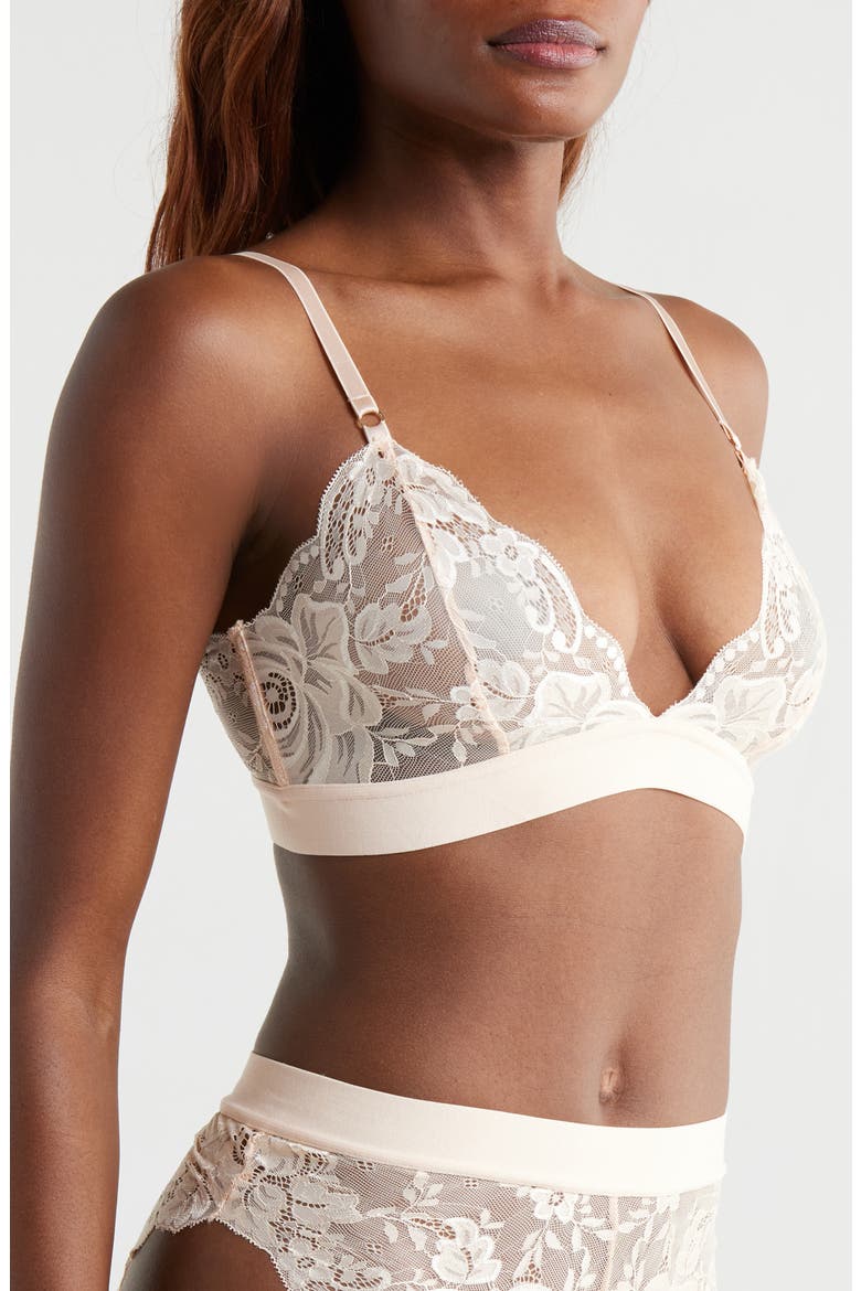 Lace Bralette, Alternate, color, WHISPER PEACH