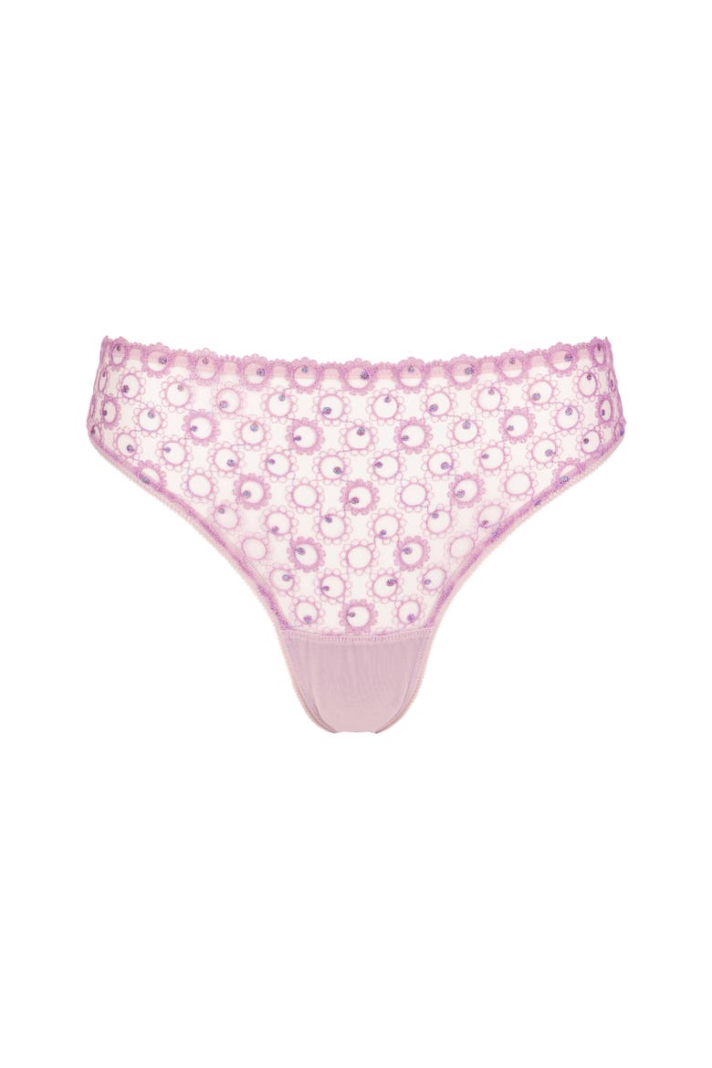 Magique Lace Thong, Main, color, Lilas