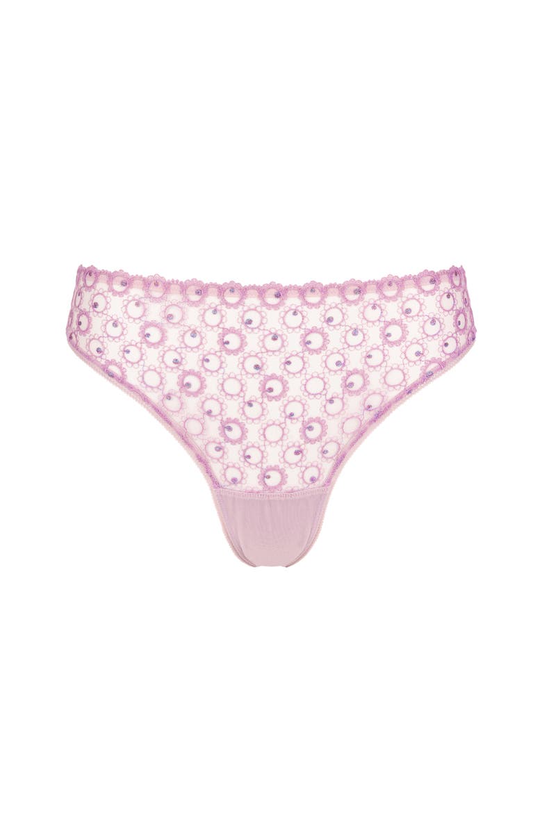 Huit Magique Lace Thong, Main, color, Lilas