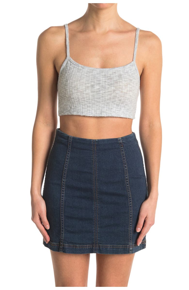 Know One Cares Cropped Ribbed Knit Cardigan, Alternate, color, 