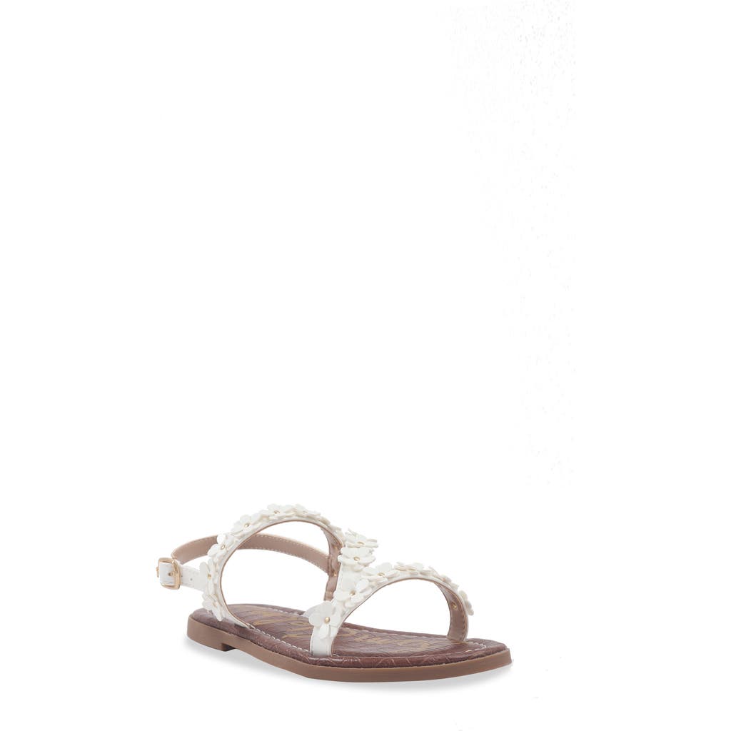 Shop Sam Edelman Kids' Gigi Flower Sandal In White