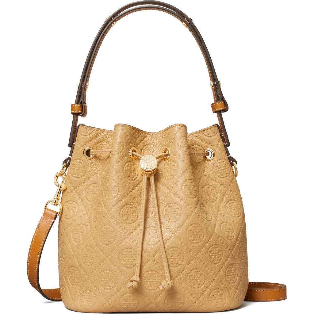 Tory Burch T Monogram Debossed Bucket Bag
