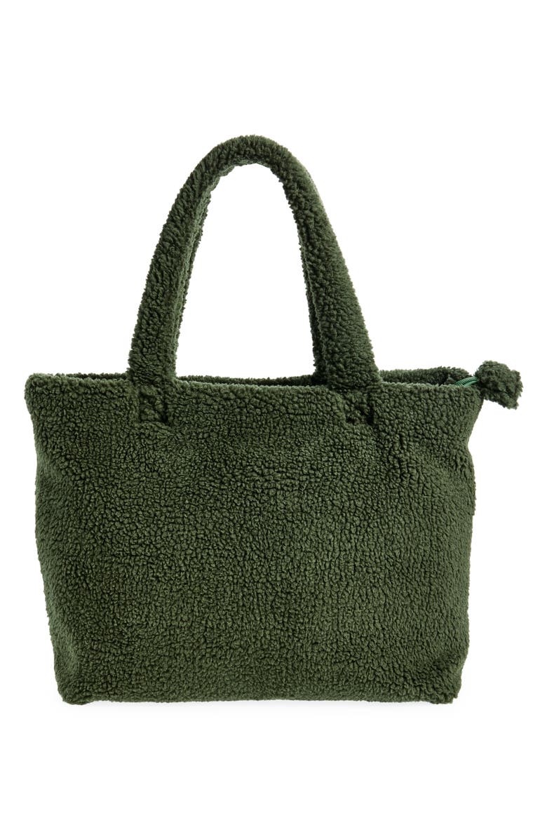 Museum of Peace & Quiet Logo Faux Shearling Tote, Alternate, color,