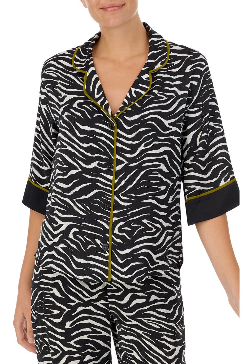Pajama Top (Nordstrom Exclusive), Main, color, BLACK NOVEL