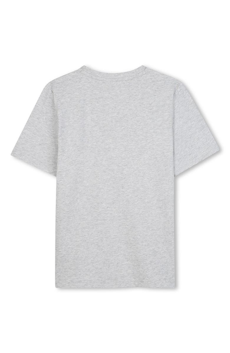 BOSS Kidswear Kids' Cotton Graphic T-Shirt, Alternate, color, Chine Grey