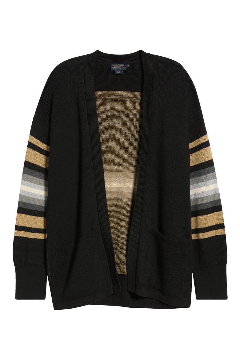 Sierra Springs Open Front Cardigan, Main, color, BLACK MIX