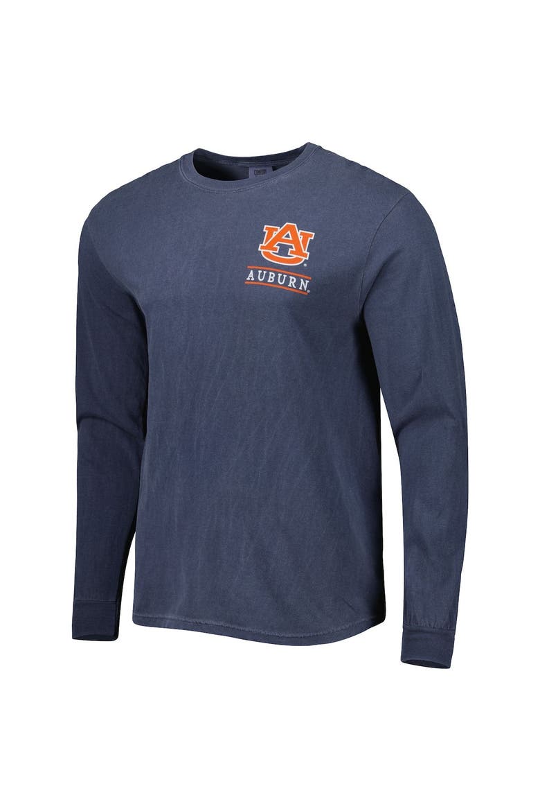 Men's Navy Auburn Tigers Circle Campus Scene Long Sleeve T-Shirt, Alternate, color, Navy