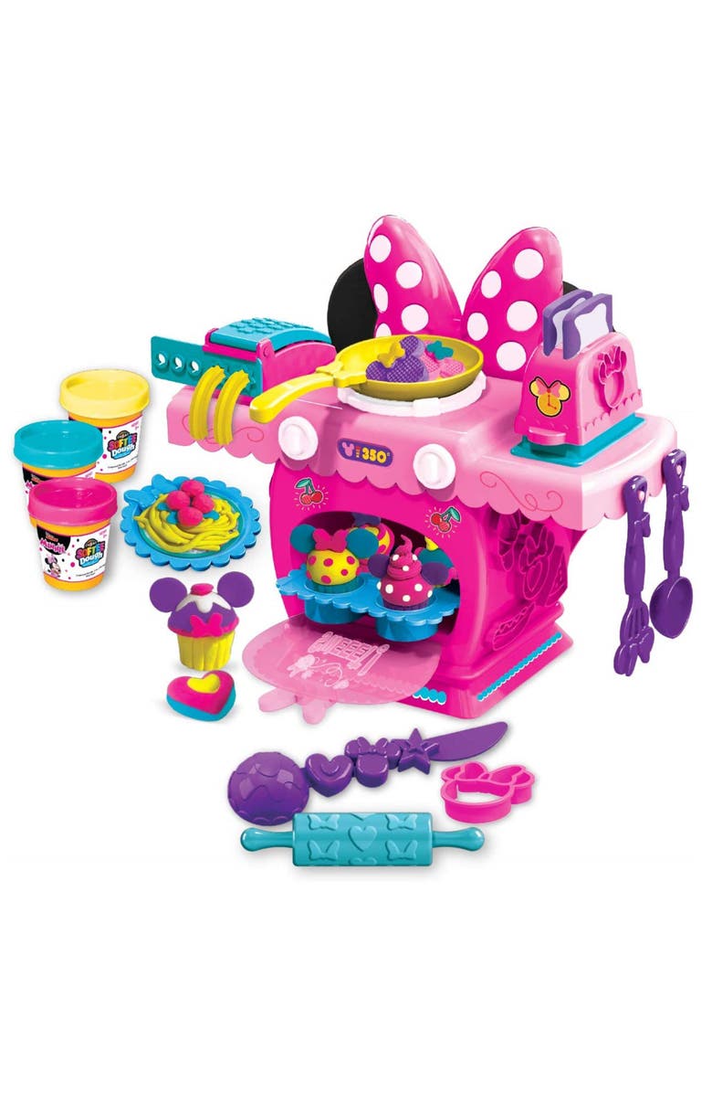 CRA-Z-ART Softee Multicolor Dough Minnie Deluxe Kitchen, Main, color, Multicolored