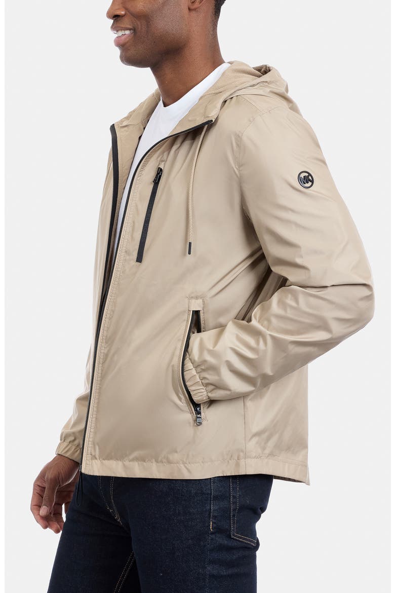 Hooded Windbreaker Jacket, Alternate, color, SAND