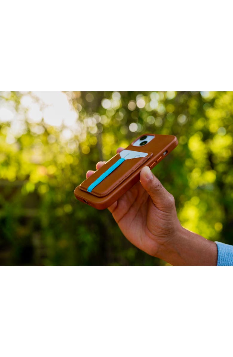 Bluebonnet The Minimalist MagSafe Card Wallet, Alternate, color, Saddle Tan