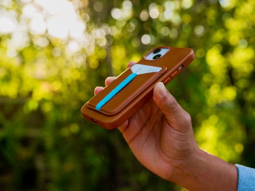 Bluebonnet The Minimalist Magsafe Card Wallet In Brown