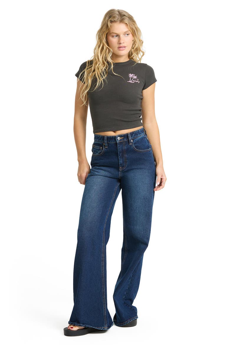 Magic Sunsets Graphic Crop T-Shirt, Alternate, color, OFF BLACK