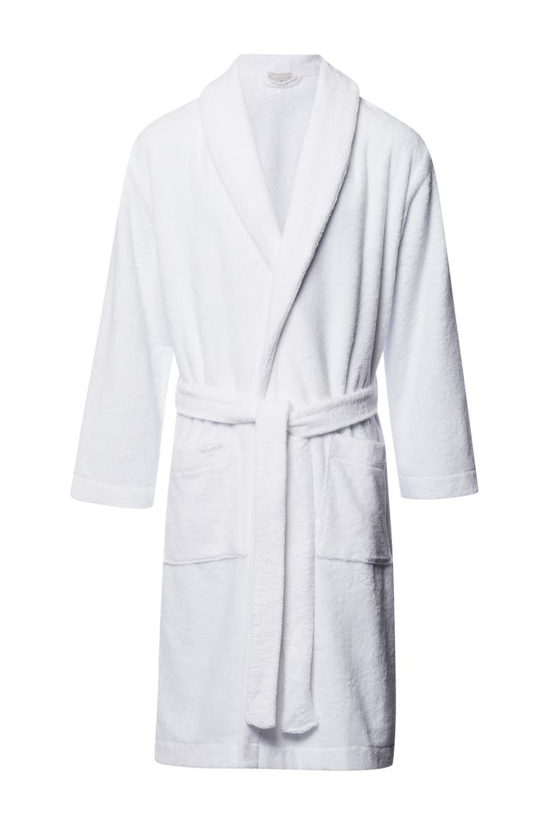 Robe Selection Plush Cotton Terry Velour Robe, Main, color, White