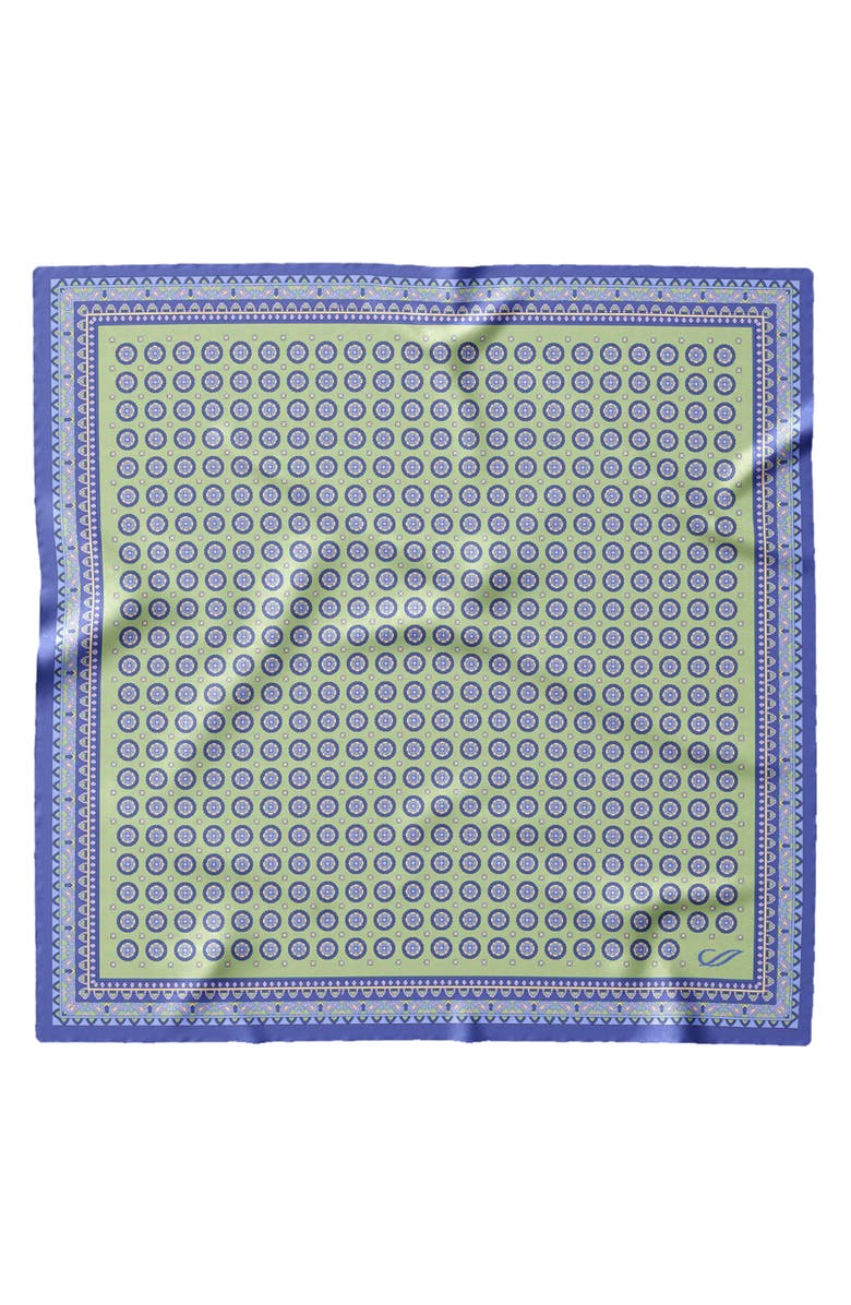 Elizabetta Toscana - Hand Rolled Silk Neckerchief for Men, Main, color, Pistachio