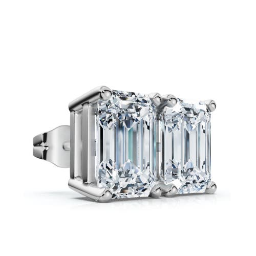 Bliss Diamond 2ct Tw Emerald Cut Diamond Studs 14k Gold Lab Grown In 14k White Gold