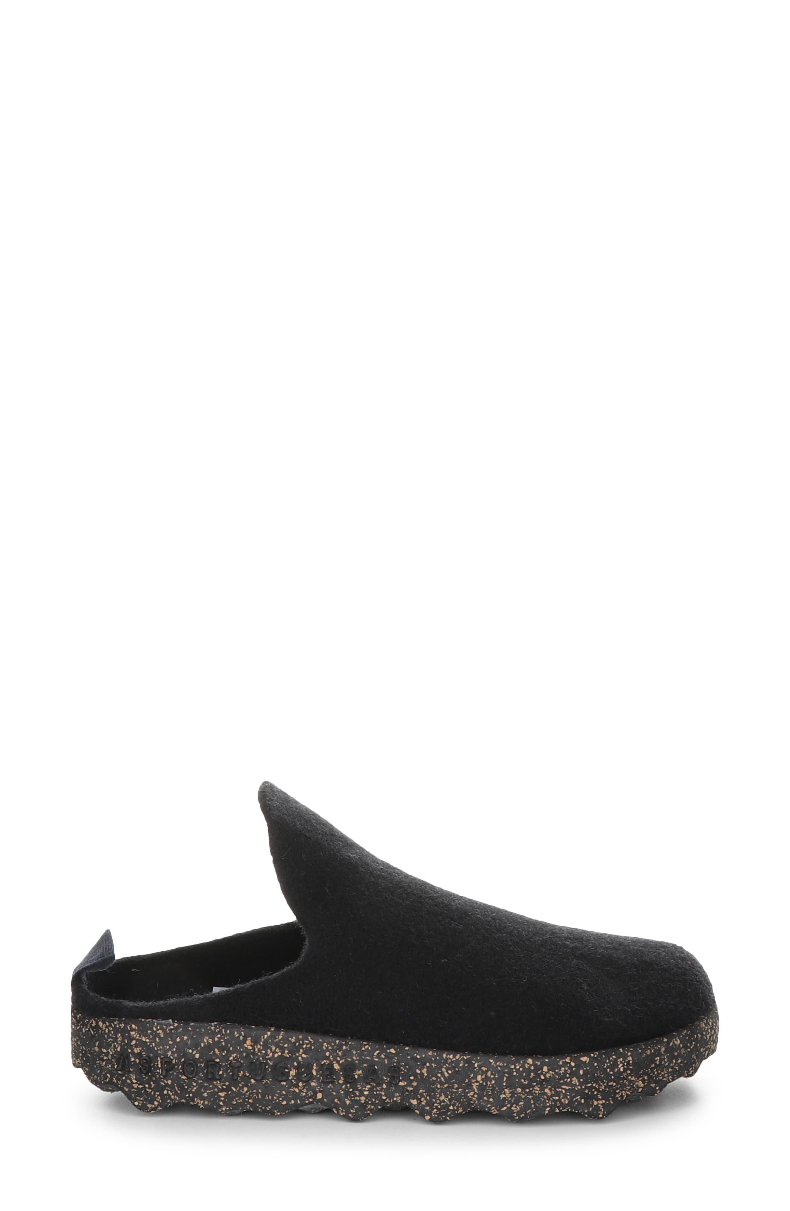 Asportuguesas by Fly London Come Sneaker Mule, Alternate, color, Black Tweed/ Felt
