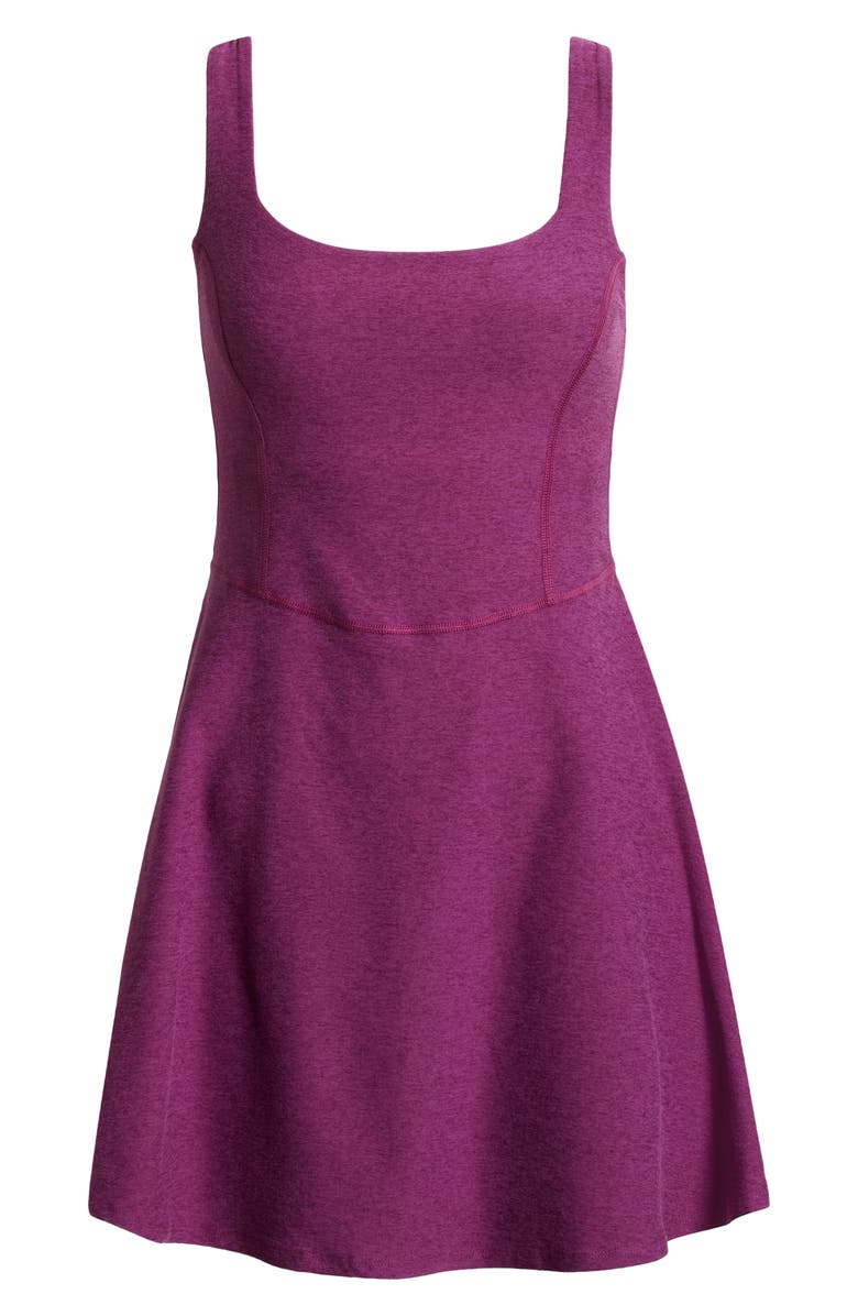 Beyond Yoga Garden Party Space Dye Sleeveless Minidress, Alternate, color, Aubergine-Beet