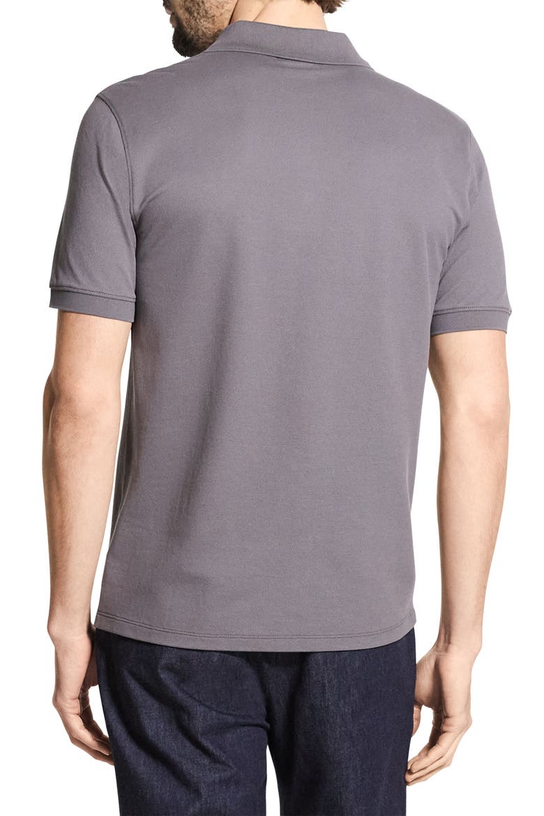 Precise Piqué Polo, Alternate, color, CARBON