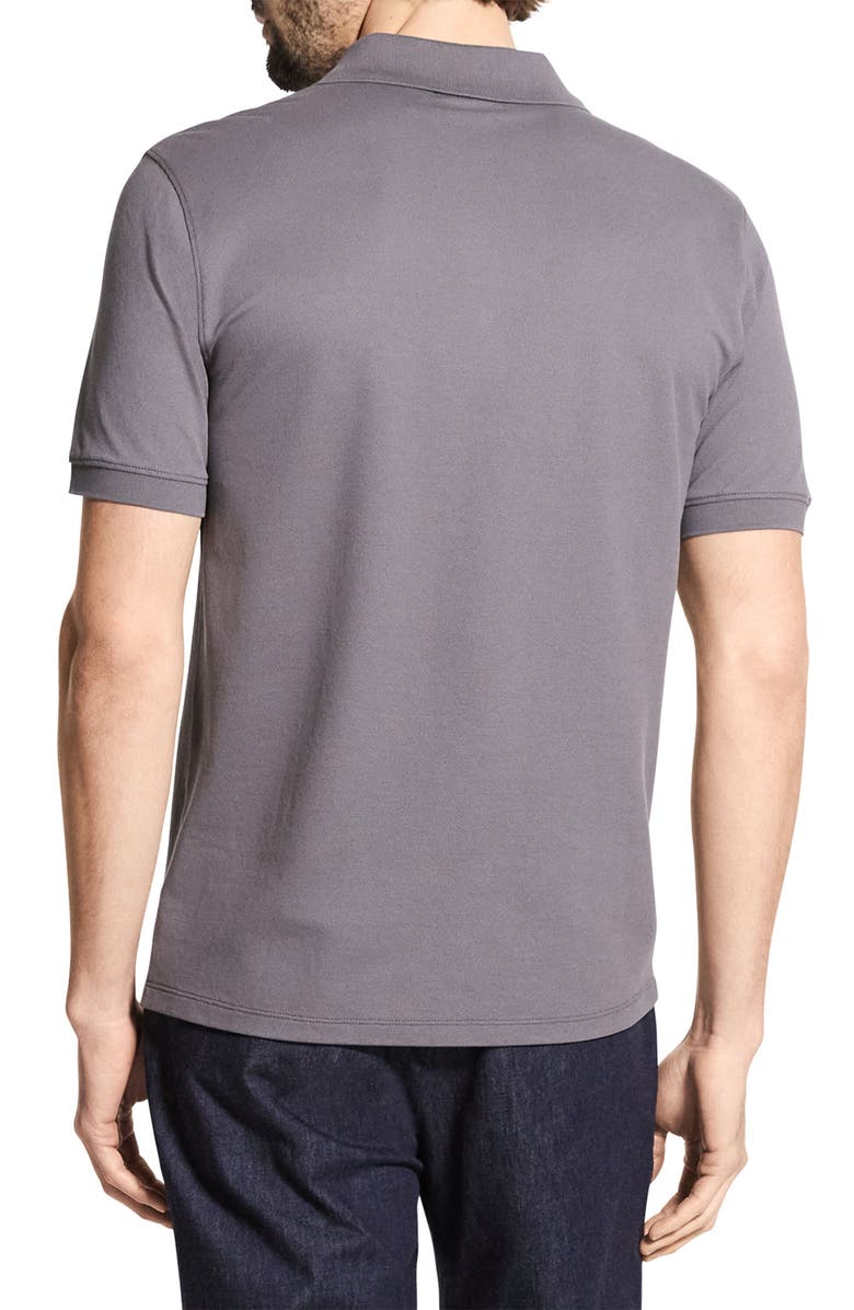 Theory Precise Piqué Polo, Alternate, color, Carbon