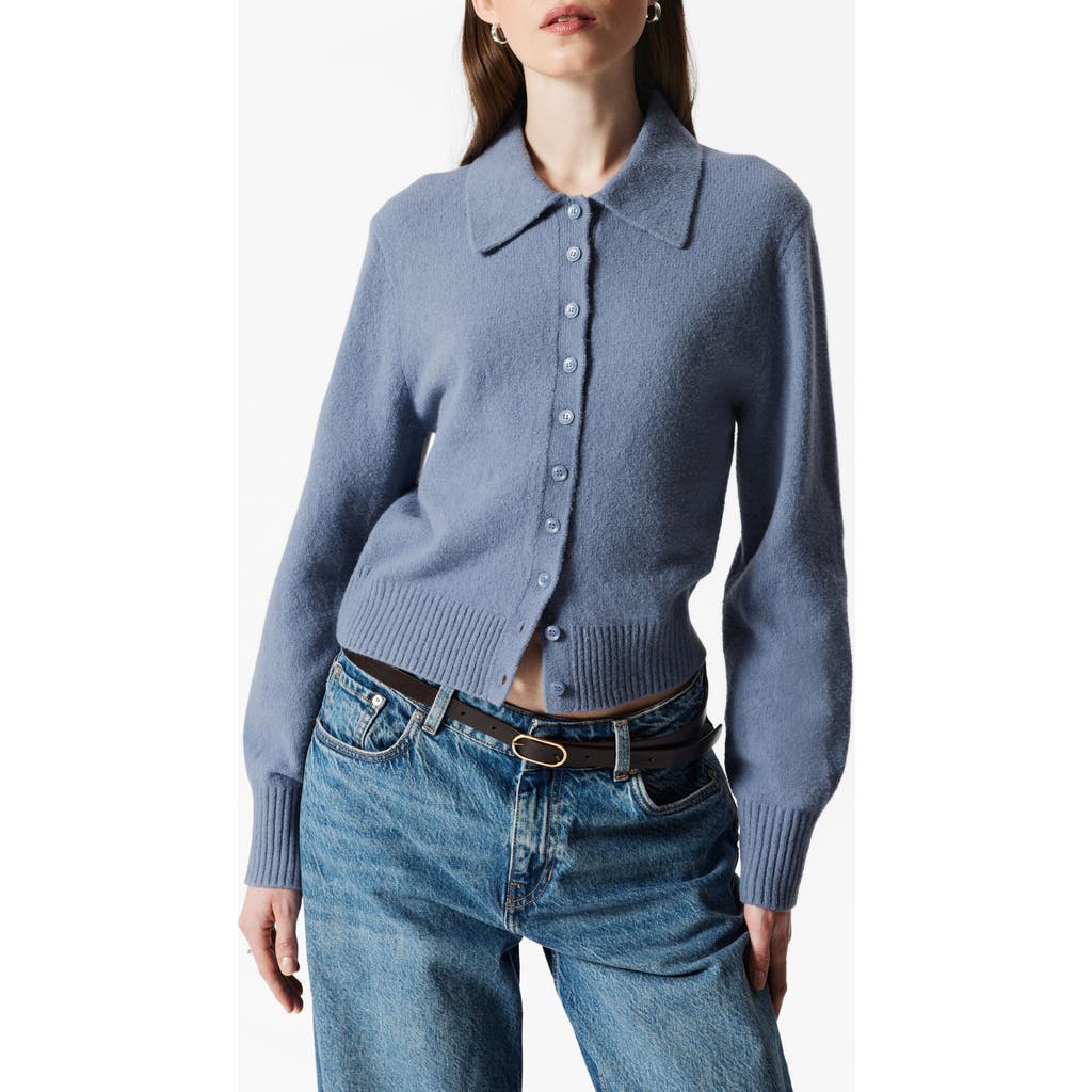 & Other Stories Collared Cardigan In Blue