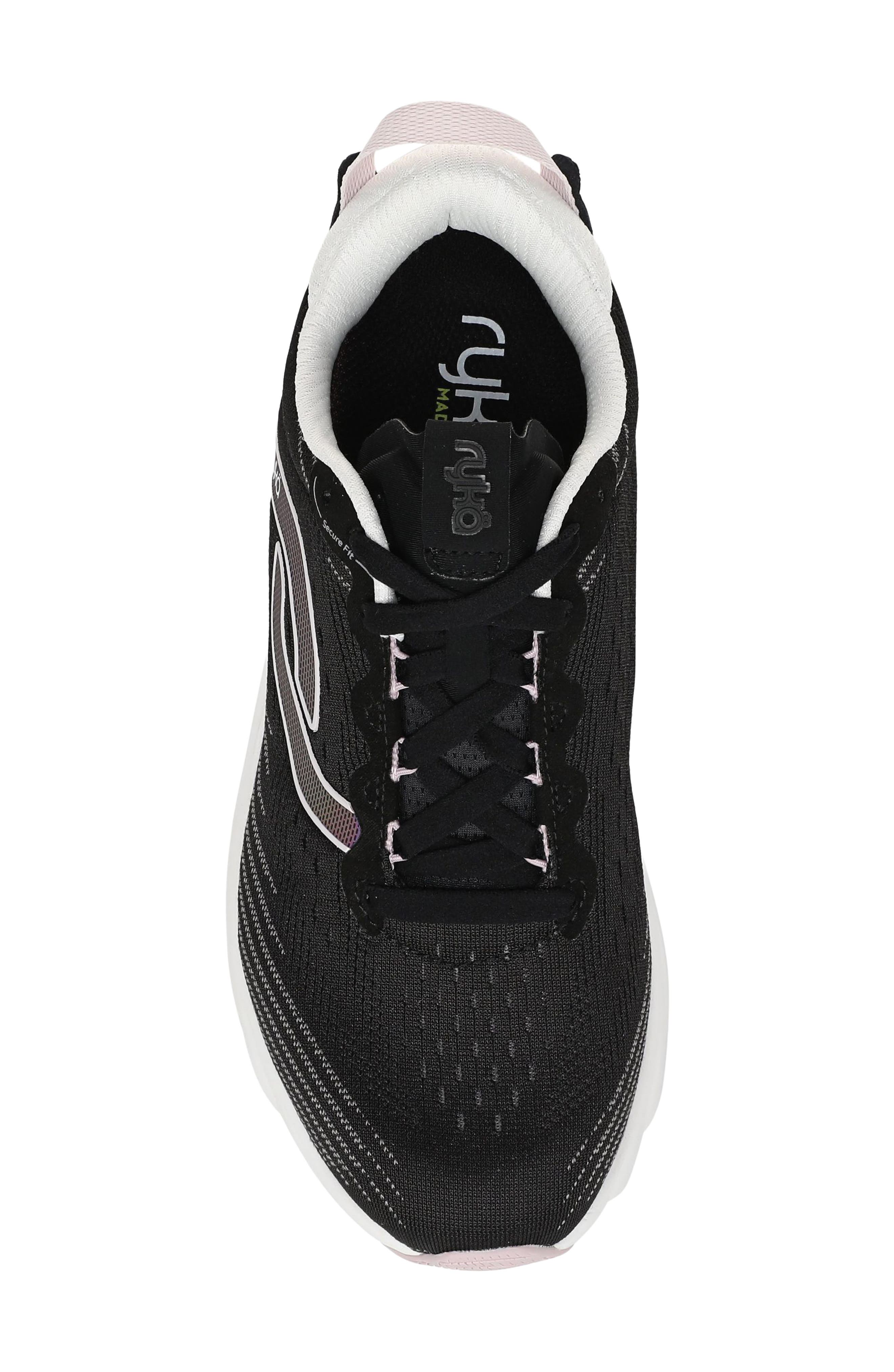 Rykä Distance LX Running Sneaker, Alternate, color, Black