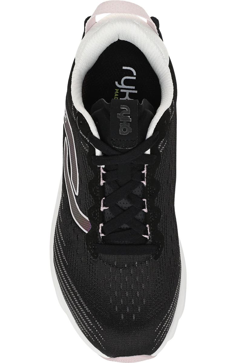 Rykä Distance LX Running Sneaker, Alternate, color, Black