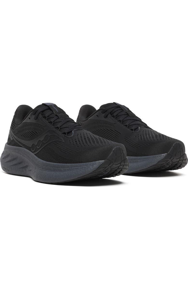 Saucony Ride 18 Running Shoe, Main, color, Black/ Shadow