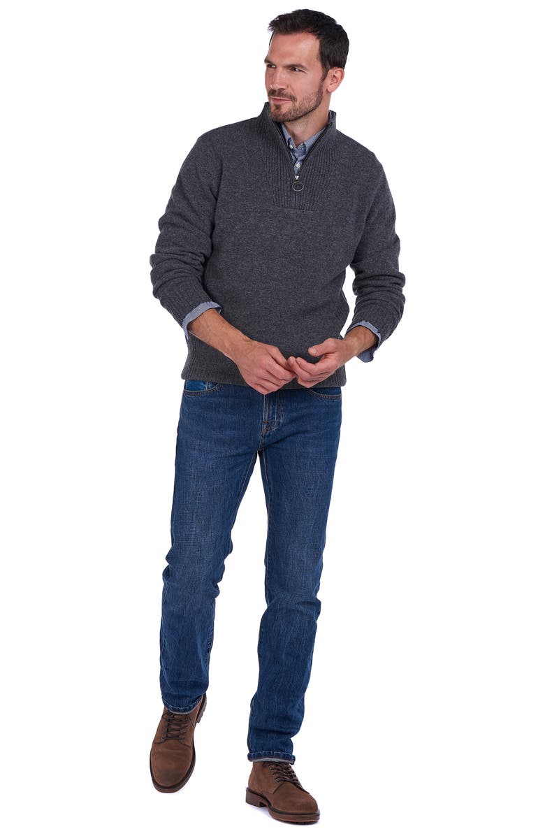 Barbour Nelson Essential Lambswool Half Zip Sweater, Alternate, color,