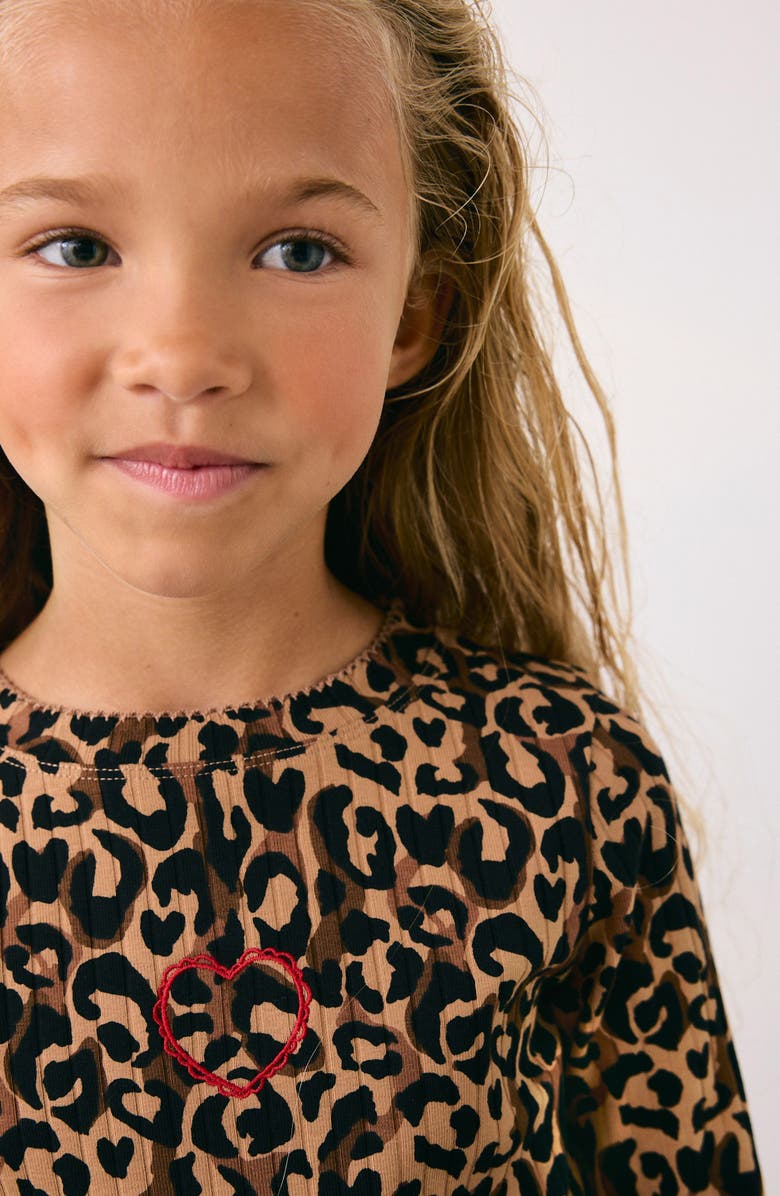 NEXT Kids' 2-Pack Long Sleeve Rib Tees, Alternate, color, Multi Brown