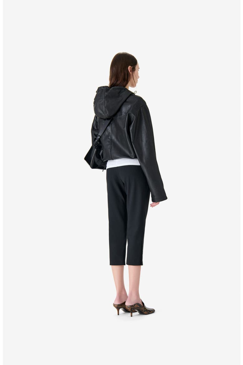Tulum Leather Jacket, Alternate, color, Black