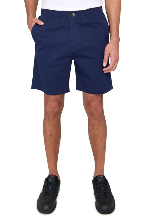 Slim Fit Solid Drawstring Shorts