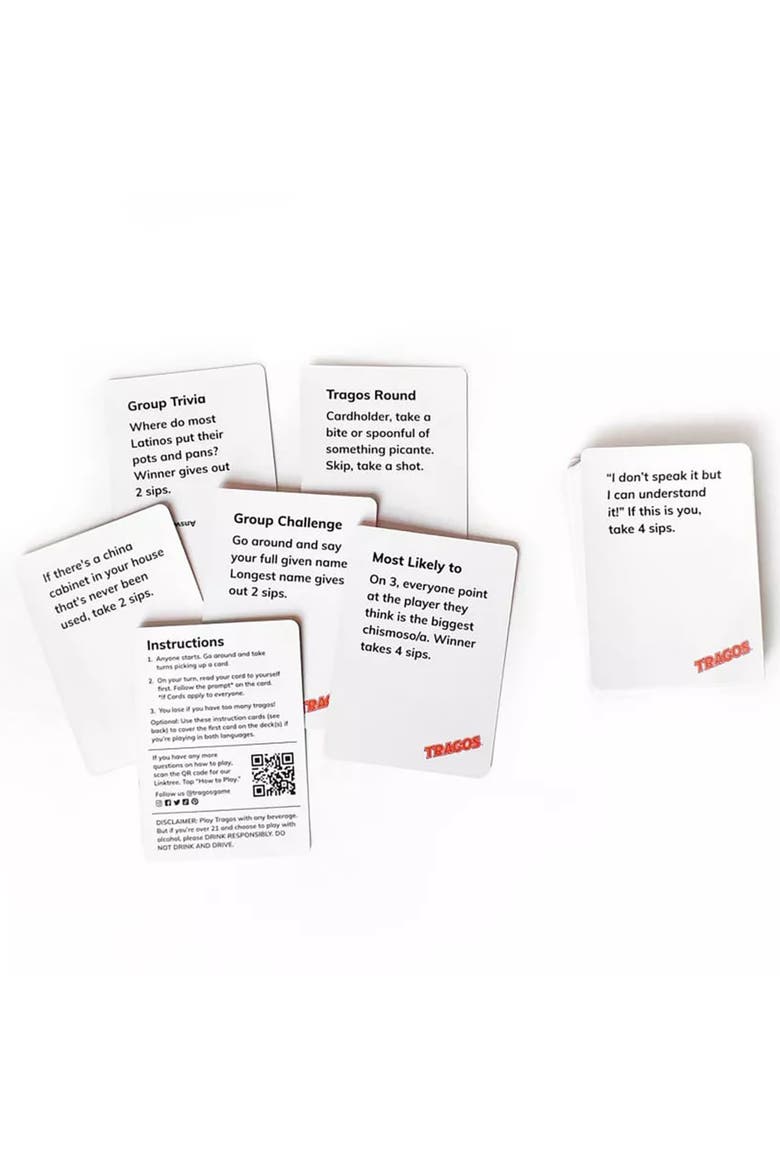 Bilingual English y Espanol, Cultural Spanglish Adult Card Game, Alternate, color, Multicolored