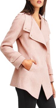 Belle & Bloom Bad Girl Wool Blend Moto Coat