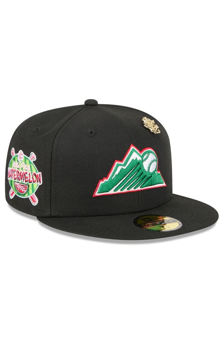 New Era Men's New Era  Black Colorado Rockies 2025 Big League Chew 59FIFTY Fitted Hat, Main, color, 