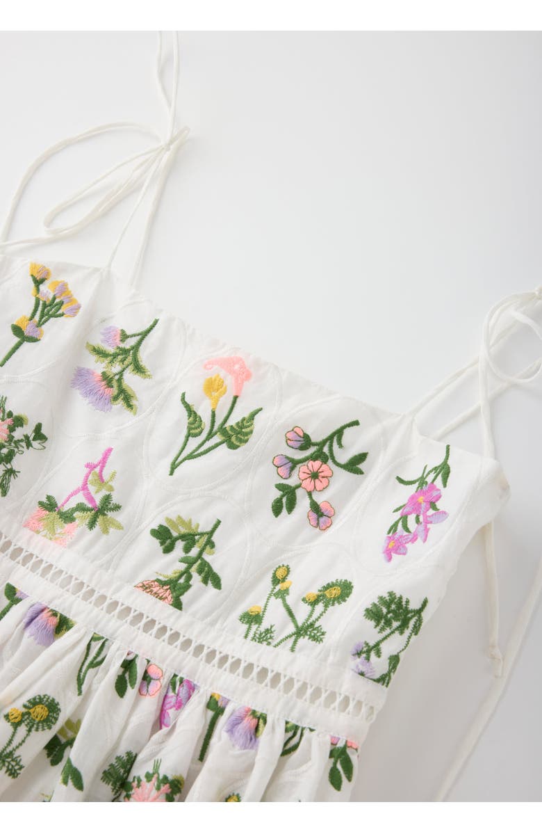 Marlo Kids Emely Embroidered Mini Dress, Alternate, color, 