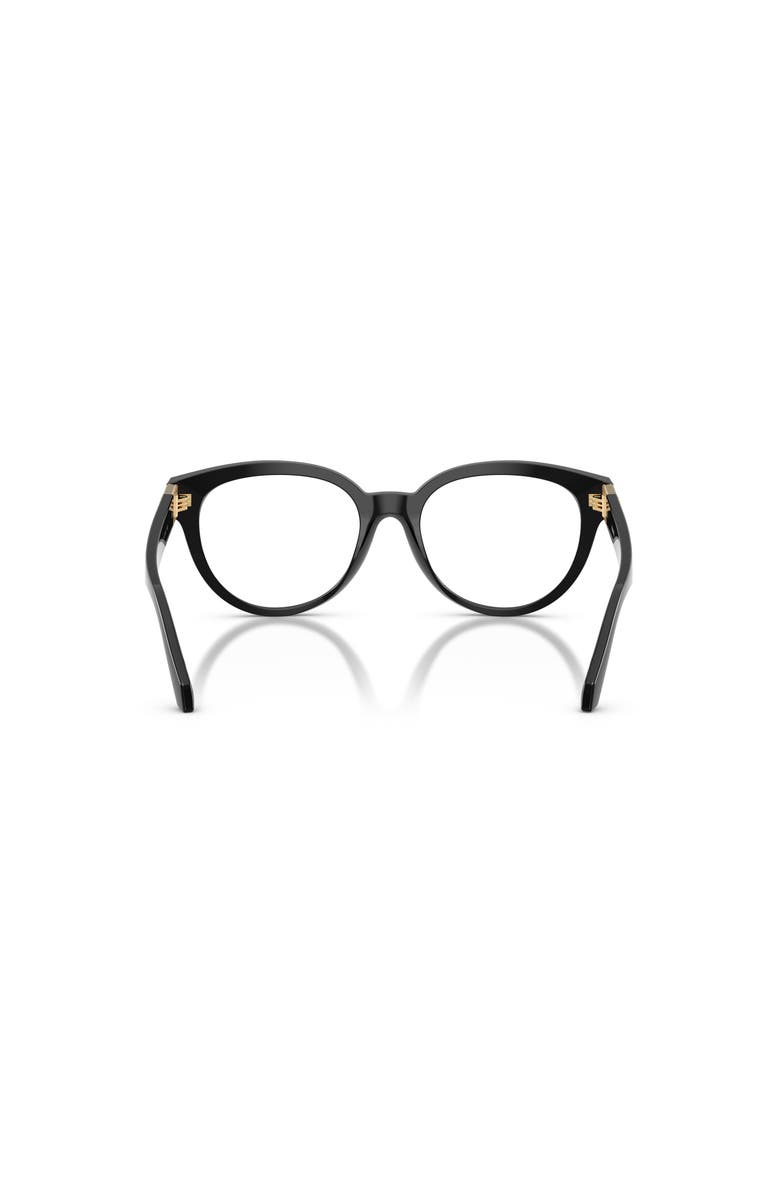 Versace 53mm Round optical glasses, Alternate, color, Black
