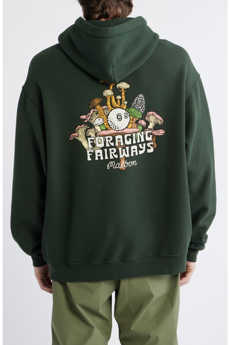Fesque Oversize Foraging Fairways Cotton Fleece Hoodie, Alternate, color, CAVERN